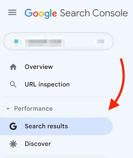 Using the search results function in the Google Search Console app