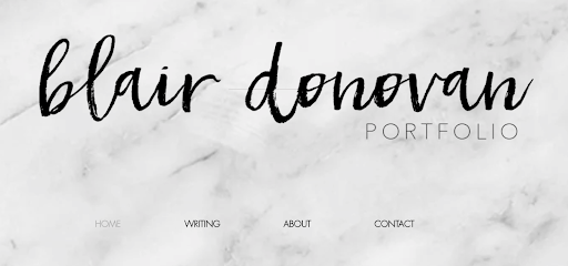 Blair Donovan's personal website homepage