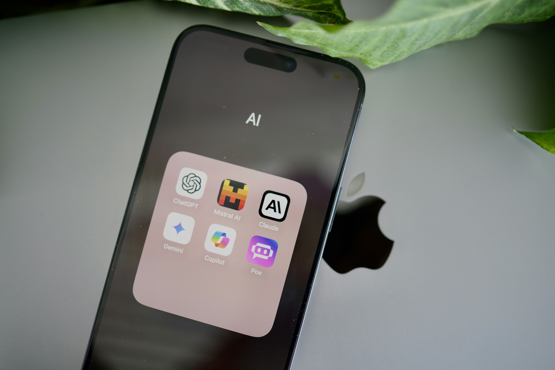 Cellphone with AI apps installed